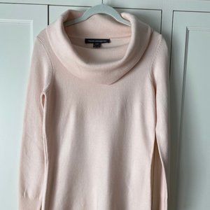 French Connection Blush Pink Cowl Neck Sweater